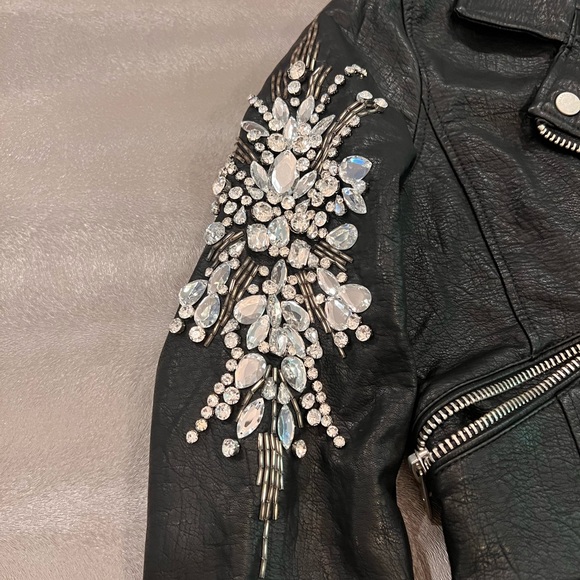 Blank NYC black biker jacket. Size S - Picture 6 of 6